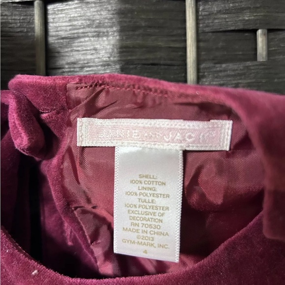Janie & Jack velvet Christmas dress. Size 4t. Perfect condition - Picture 4 of 4
